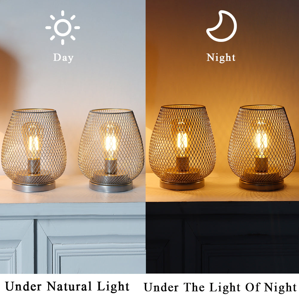 6.7" Tall Battery Powered Outdoor Table Lamp