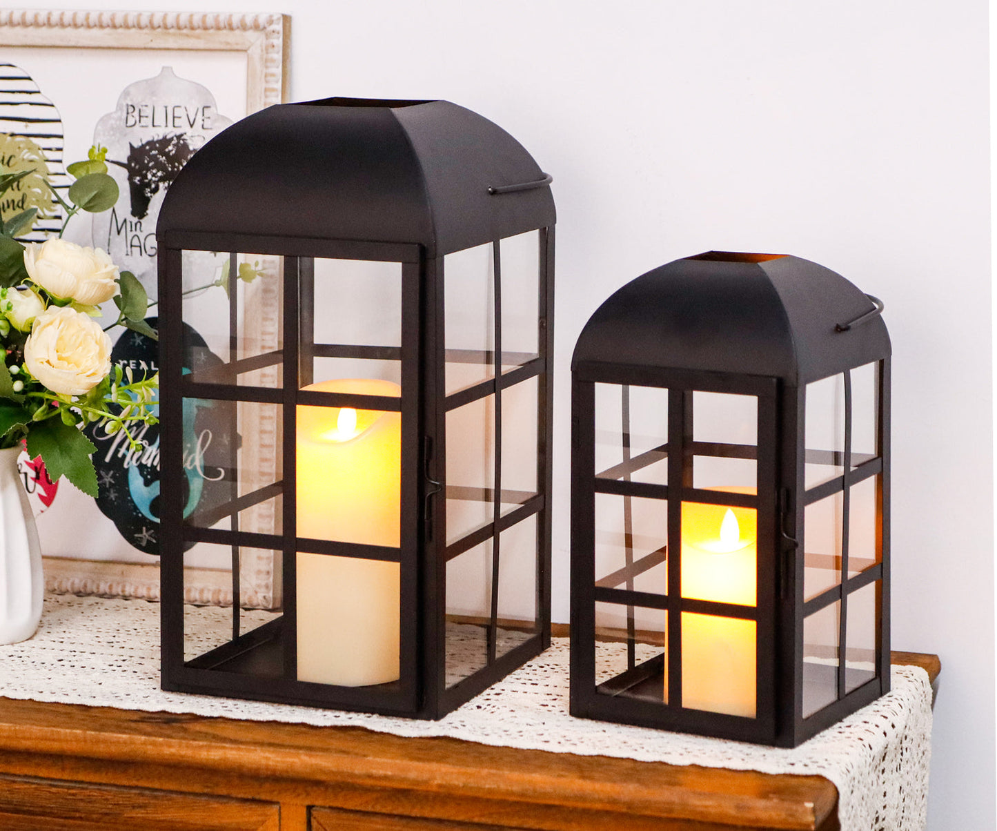 JHY Design 2-Piece Minimalist Candle Lamp